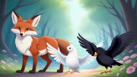 Bedtime Story for Kids with The Pigeon, the Crow, and the Fox Judge.