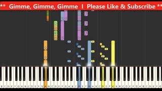 Abba - Gimme, Gimme, Gimme (Keyboard and Organ Tutorial)