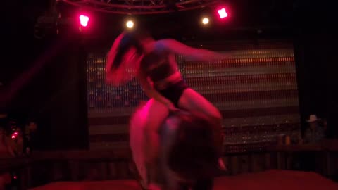 Mechanical bull riding in Las Vegas: 2 cowgirls & a gaucho take on the old gunslinger at the control