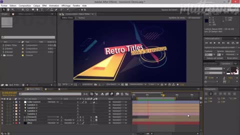 After Effects 3D Space MG Graphic Element Animation 3
