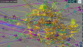 Big Birds View of Phoenix Arizona airplane Mafias - Time Lapsed - March 11th 2024