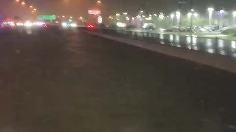 Interstate 70, St Peters, MO, both sides blocked due to flooding