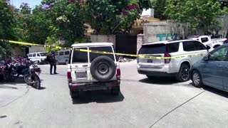 Heavy police presence at Haiti's presidential residence