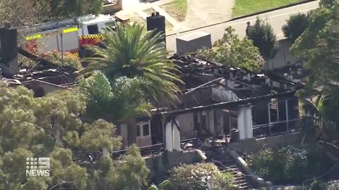 Police investigate $24 million mansion fire | 9 News Australia