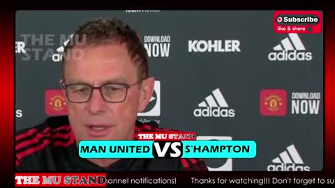 Manchester United vs Southampton PREVIEW |RALF RANGNICK PRESS CONFERENCE REACTION! RONALDO BENCHED?
