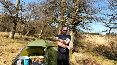 Intro to a speedlapse. Cloud peak 2. Riverside wildcamping.