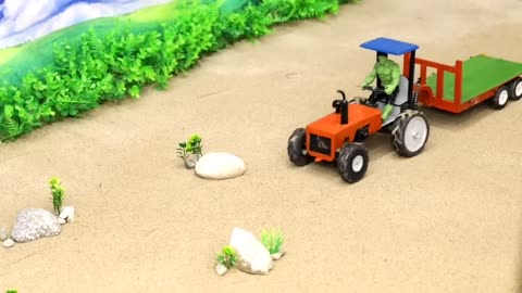 Diy tractor Heavy truck stuck in mud with Parle G science project - diy tractor