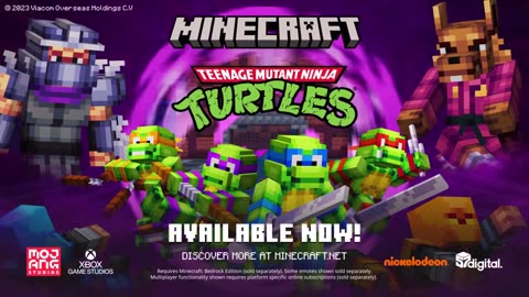 Minecraft x Teenage Mutant Ninja Turtles - Official Collaboration Trailer