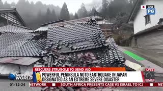 Powerful peninsula Noto earthquake in Japan designated as an extreme severe disaster