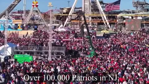 Donald Trump in NJ ! 110,000 people attended