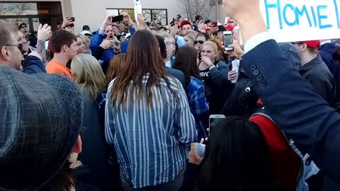 Anti-Trump Protester Punches a Supporter During a Wisconsin Rally