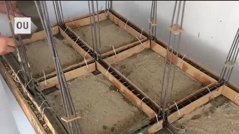 The Building Of The Foundation Of A House Model