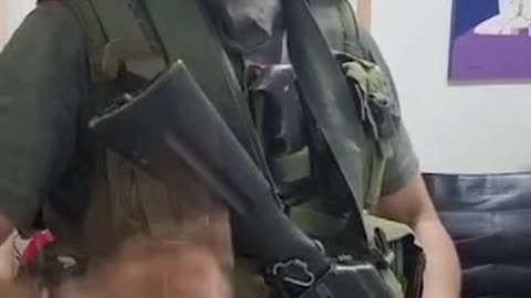 Hamas fighter taking sick people hostage, exclusive video from inside