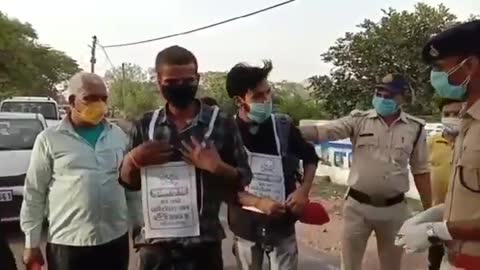 Madhya Pradesh cops are FORCING anyone who hasn’t been vaccinated to wear skull and crossbone sing