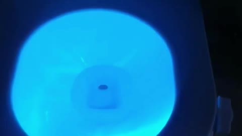 Motion Activated LED Light 8 Colors Changing Toilet Bowl Illuminate