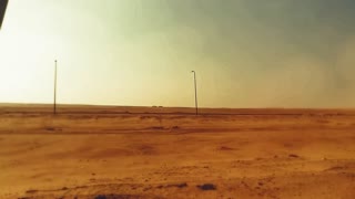 Wonderful Traveling Desert Road In Egypt