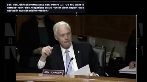 Sen Johnson asks a serious question