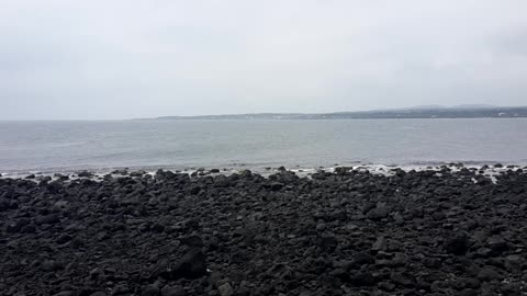 Quiet Jeju island beach