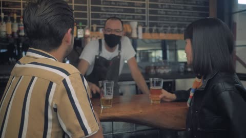 Craft beer bar bartender