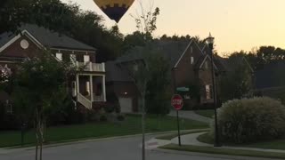 Hot Air Balloon landing