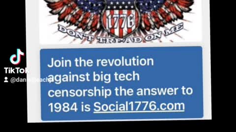 Join the revolution against big tech censorship