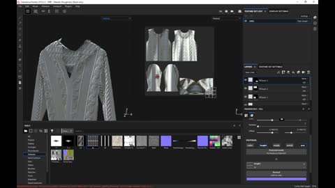 The great god teaches you to use SubstancePainter to make a fine knitted coat with detailed content