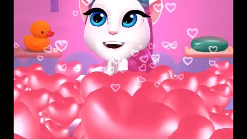 😂😂 Angela Is Playing In Water | My Talking Angela 2 | #funwithangela