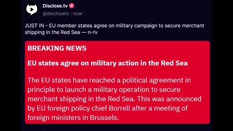 EU military action in the Red Sea