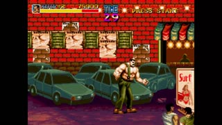 Mega Drive - Final Fight MD - Testing full Round 3 (with bugs)