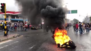 Protesta en el norte de Bucaramanga