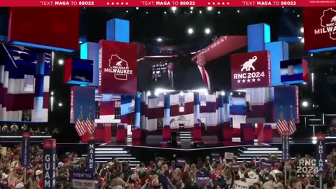 PRESIDENT TRUMP RNC ENTRANCE