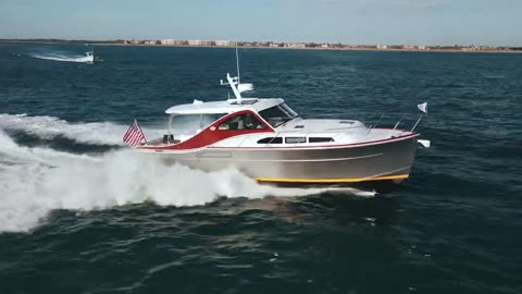 Huckins Sportsman 38, our newest all composite yacht