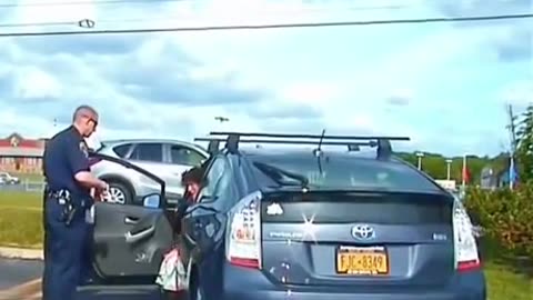 Woman has mental breakdown on traffic stop
