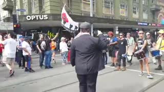 melbourne Easter saturday freedom rally 2