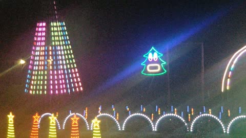 Synchronized Christmas light display Sevierville, TN