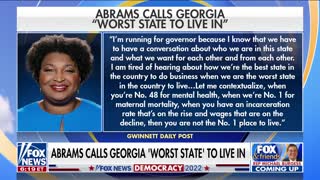 'Queen of Georgia" Stacy Abrams Says it's the Worst State to Live in
