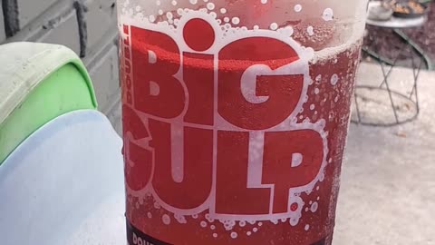 Mtn Dew Code Red Big Gulp Double Extra Large - Slide Test