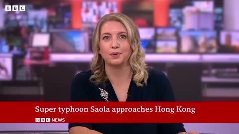 Super typhoon Saola moves closer to mainland China - BBC News