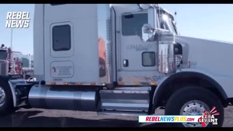 Update: Truckers reached Maryland. The People's Convoy #TruckersForFreedom (Rebel News)