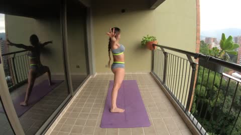 Starting the day with Yoga