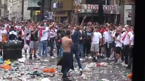 Watch Viral Video of Violence after England lost in Euro Cup 2020 Final