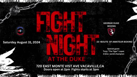 FIHGT NIGHT AT THE DUKE