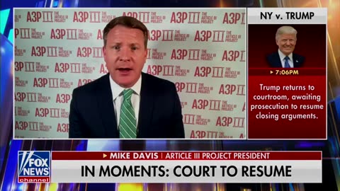 Mike Davis to Jeanine Pirro: “At The End Of This Case, There’s No Evidence”