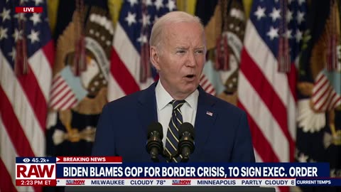 Border crisis_ Biden blames Trump for illegal crossings, blocks migrants _ LiveNOW from FOX