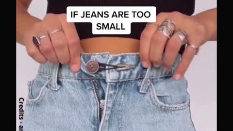 JEANS TOO BIG OR SMALL..? TRY THESE EASY & QUICK TIPS 👏💯💄