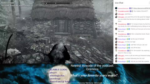 eating mammoths in skyrim, or whatever