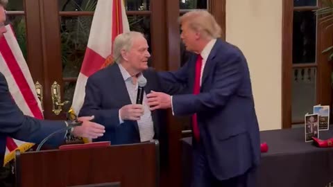 USA : President Donald Trump and Jack Nicklaus at the Champions Dinner!