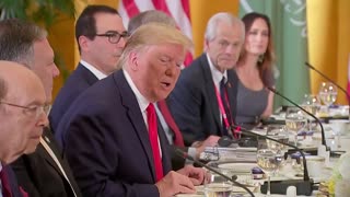 Trump speaks about DMZ between North and South Korea