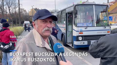 Fél évszázad után Budapest elbúcsúztatta az Ikarus buszokat