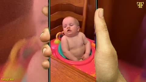 Little baby falling asleep moment video cutest baby funny video